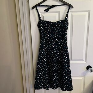 PinUp Style Polka Dot Halter Dress